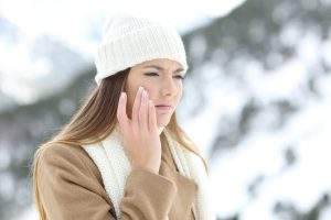 Woman Suffering Dry Skin